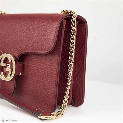 gucci interlocking chain leather cross body bag|ellen adarna Gucci belt bag.